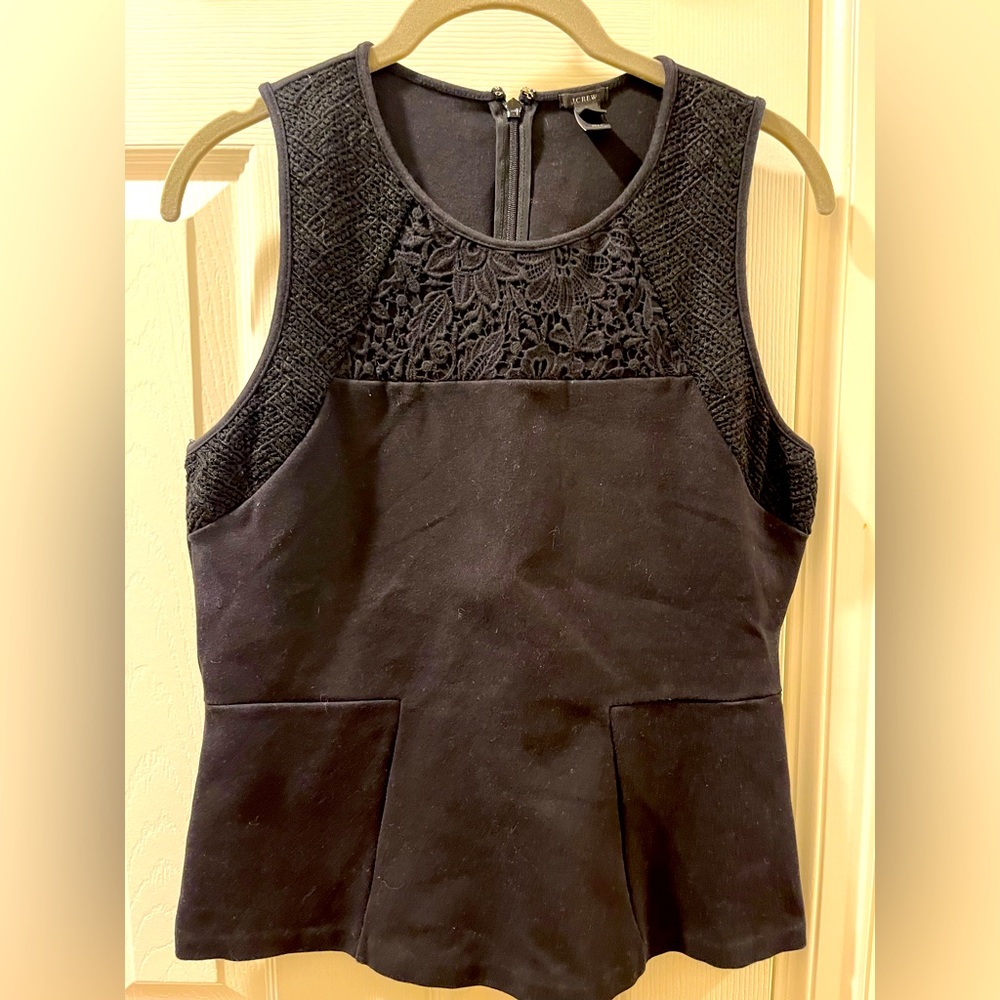 Black J Crew structured shell